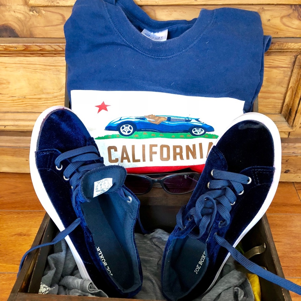 Joe Boxer Velour Sneakers